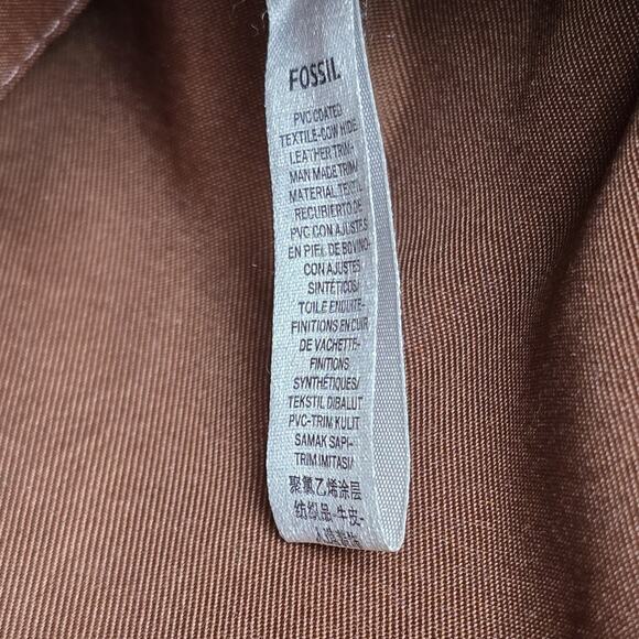 Fossil Women's Kinley Crossbody Bag ZB1643 Two Tone Brown Diagonal - Picture 15 of 15